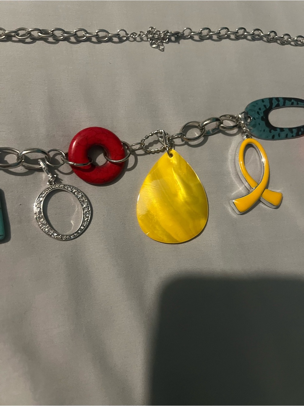 #123. Handmade Upcycled Boho Belt Chain with Detachable Pendants -One of a Kind - Picture 10 of 15